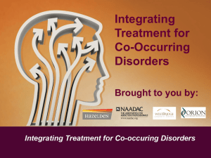 Co-occurring disorders