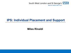 `Individual Placement & Support` (IPS)