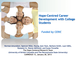 Hope-Centered Career Development with College Students