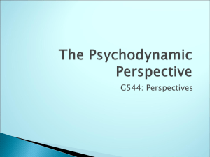 Psychodynamic perspective ppt.