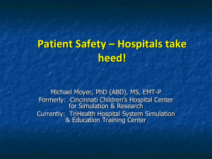 Michael Moyer, Cincinnati Children`s Hospital