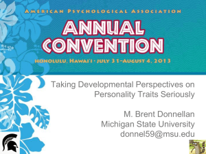 Welcome to the convention! - American Psychological Association