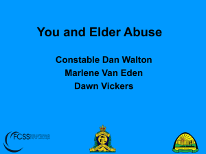 You and Elder Abuse - alberta elder abuse