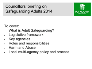 Councillors` briefing on Safeguarding Adults 2014