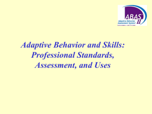 Adaptive Skills - Psychological Assessment Resources, Inc.