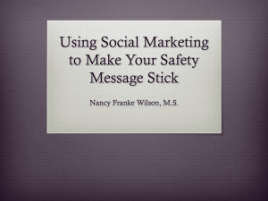 Using Social Marketing to Make Your Safety Message Stick