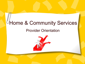 Home & Community Services - Home and Community Services
