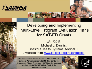 Developing and implementing multi-level program evaluation