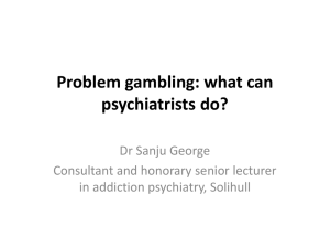 Problem gambling - Royal College of Psychiatrists