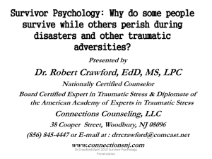 Survivor Psychology-PowerPT Presentation-April