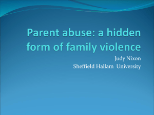 What is Parent Abuse?