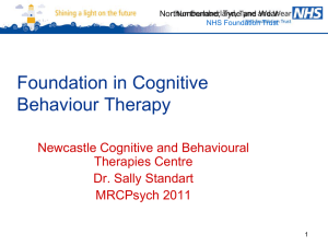 CBT Foundation course MRCPsych