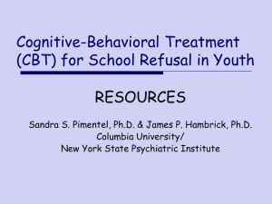 Cognitive-Behavioral Treatment for Anxiety in Youth