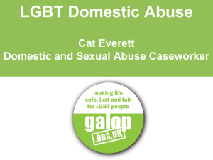 LGBT Domestic Abuse Cat Everett Domestic and Sexual