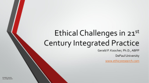 KPA 21st Century Ethics in Integrated Practice