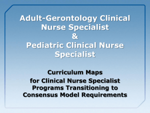 Adult-Gerontology Clinical Nurse Specialist