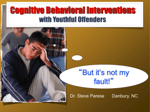 3. Cognitive-Behavioral Intervention