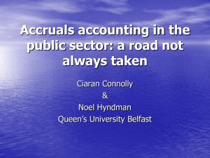 Accrual Accounting Presentation 18 November 2010