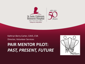 PAIR Mentor Pilot: Past, Present, Future