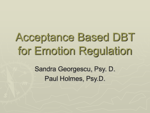 ACT-ifying DBT - Joanne Steinwachs, LCSW