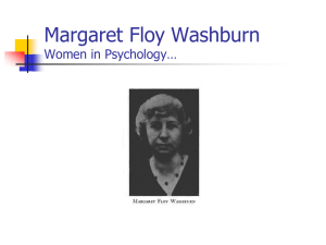 Margaret Floy Washburn - University of Tulsa