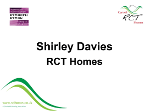Shirley Davies RCT Homes Collaboration
