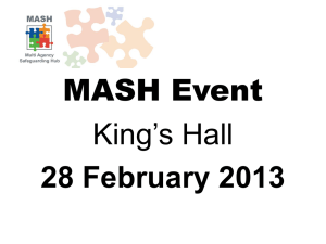 MASH Open Day Presentation - Staffordshire Safeguarding Children
