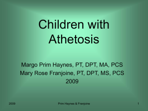 Children with Athetosis