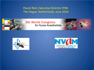 IFNA - International Federation of Nurse Anesthetists