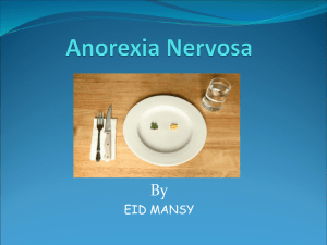 Anorexia Nervosa recent