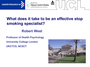 What does it take to be an effective stop smoking specialist?
