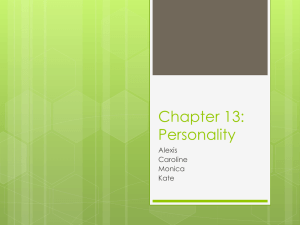 Chapter 13: Personality