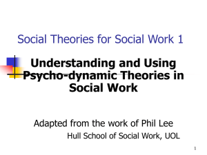 Social Theories for Social Work 1