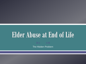 Elder Abuse at End of Life
