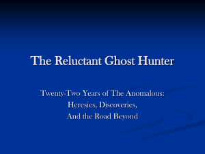 The Reluctant Ghost Hunter