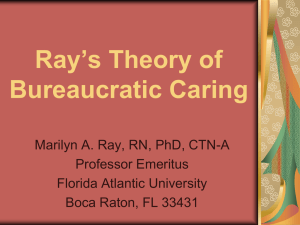 The Theory of Bureaucratic Caring