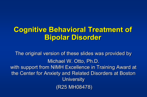 CBT for Bipolar - Anxiety Disorders Association of America