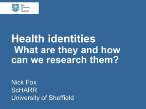 Health identities: a framework for research