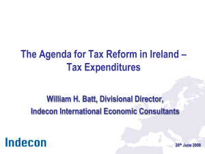 Tax Expenditures – William H. Batt - The Foundation for Fiscal Studies