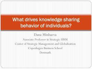 knowledge sharing behavior of individuals