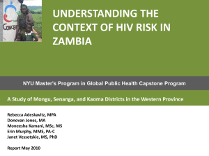 Understanding the concept of HIV risk in Western