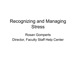Stress in the Workplace 09/21/11