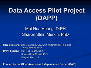 Learn About New Datasets in Health and Aging - CCPR