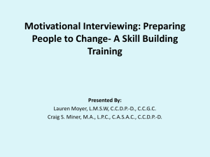 Moyer and Miner HOs Motivational Interviewing