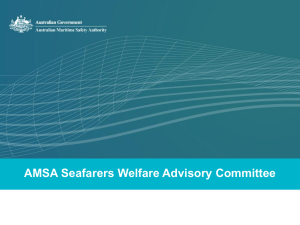 Establishment of an AMSA Seafarers Welfare Advisory Committee