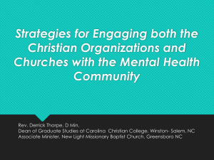 Strategies for engaging both Christian organizations and