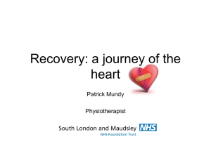 Recovery - The Chartered Society of Physiotherapy