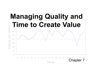 Chapter 7 - Managing Quality