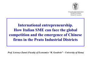 international entrepreneurship - Università degli Studi di Siena