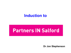 Dr Jon Stephenson - Greater Manchester BME Network